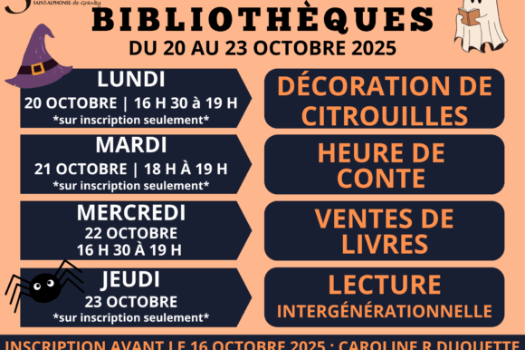 SEMAINE DES BIBLIOTHÈQUES