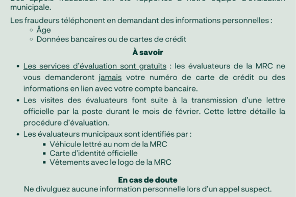 AVIS AUX PROPRIÉTAIRES