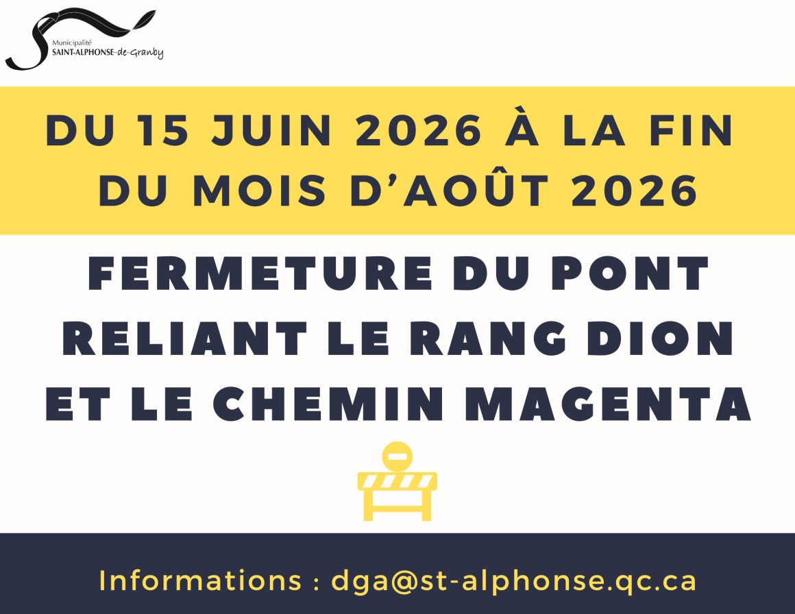 FERMETURE DU PONT DION