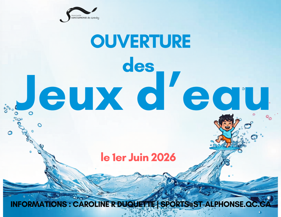 OUVERTURE DES JEUX D&rsquo;EAU