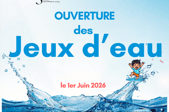 OUVERTURE DES JEUX D&rsquo;EAU