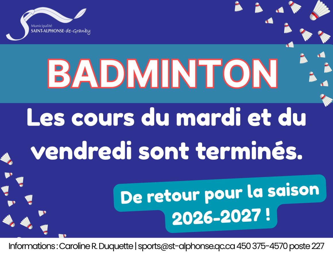 FIN DE SAISON – BADMINTON