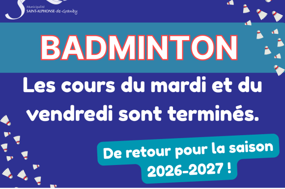 FIN DE SAISON – BADMINTON