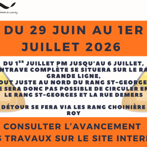 Fermeture Chemin de la Grande-Ligne - Site (3) 🚧 TRAVAUX PRÉVUS – CHEMIN DE LA GRANDE-LIGNE